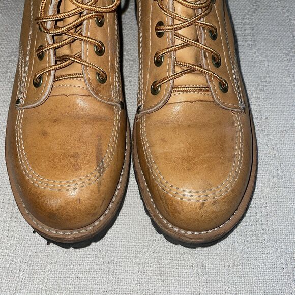 Lehigh Women’s Steel Toe Boots Size 9 M Tan Leather Workwear Hiking Rugged - Picture 7 of 12